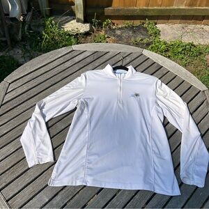 Peter millar pine needles Quarter-Zip golf jacket size XL in woman’s fall cozy